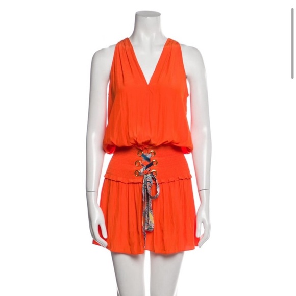 Ramy brook orange‎ brior bianca dress Small NWT - Picture 3 of 16